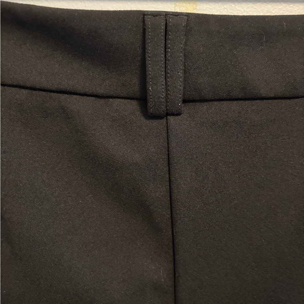 Anne Klein WOMENS Dress Pants Stretch Black  Straight Leg  SIZE 14 Gold Logo Bar - Picture 7 of 14